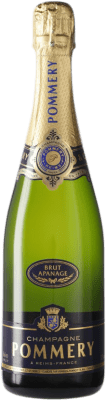 63,95 € Kostenloser Versand | Weißer Sekt Pommery Apanage Brut A.O.C. Champagne Champagner Frankreich Spätburgunder, Chardonnay, Pinot Meunier Flasche 75 cl