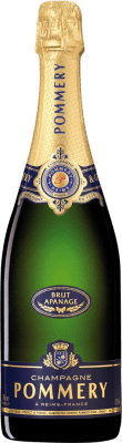 64,95 € 送料無料 | 白スパークリングワイン Pommery Apanage Brut A.O.C. Champagne シャンパン フランス Pinot Black, Chardonnay, Pinot Meunier ボトル 75 cl