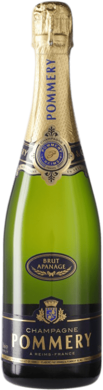 55,95 € Бесплатная доставка | Белое игристое Pommery Apanage брют A.O.C. Champagne шампанское Франция Pinot Black, Chardonnay, Pinot Meunier бутылка 75 cl
