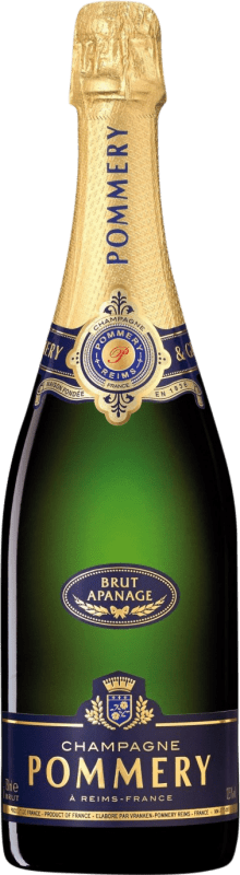 66,95 € Envoi gratuit | Vin Mousseux Blanc Pommery Apanage Brut A.O.C. Champagne Champagne France Pinot Noir, Chardonnay, Pinot Meunier 75 cl