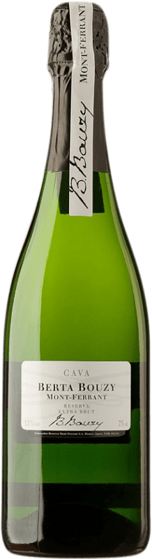 23,95 € Kostenloser Versand | Weißer Sekt Mont-Ferrant Berta Bouzy Extra Brut D.O. Cava Spanien Chardonnay Flasche 75 cl