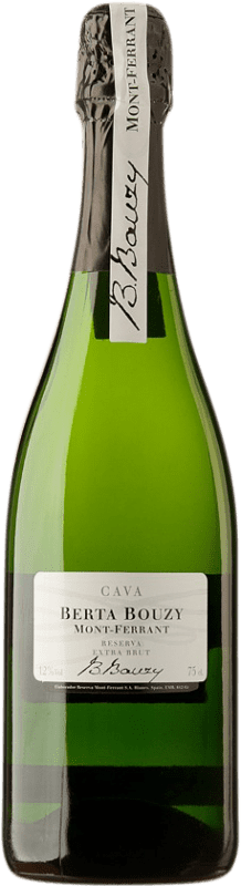 18,95 € Envoi gratuit | Blanc mousseux Mont-Ferrant Berta Bouzy Extra Brut D.O. Cava Espagne Chardonnay Bouteille 75 cl