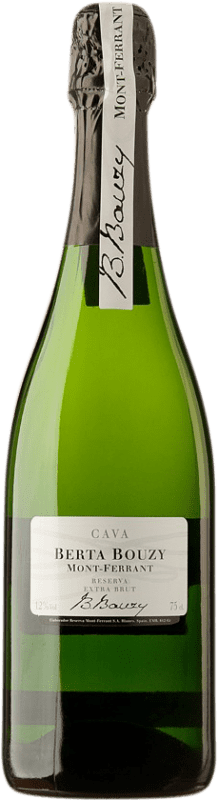 18,95 € Spedizione Gratuita | Spumante Bianco Mont-Ferrant Berta Bouzy Extra Brut D.O. Cava Spagna Chardonnay 75 cl