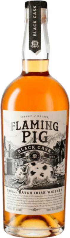 46,95 € Envio grátis | Whisky Blended West Cork Flaming Pig Black Cask Small Batch Irlanda Garrafa 70 cl