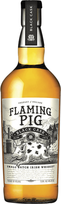 46,95 € Envoi gratuit | Whisky Blend West Cork Flaming Pig Black — Édition Noire, Cask — Fût, Small Batch Irlande 70 cl