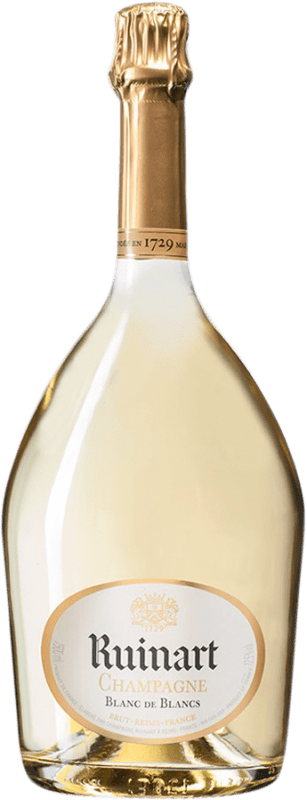 276,95 € Envio grátis | Espumante branco Ruinart Blanc de Blancs A.O.C. Champagne Champagne França Chardonnay Garrafa Magnum 1,5 L