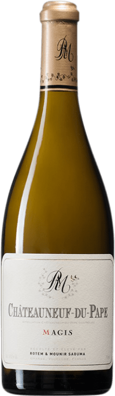 97,95 € 免费送货 | 白酒 Rotem & Mounir Saouma Blanc Magis A.O.C. Châteauneuf-du-Pape 法国 Grenache White, Roussanne, Bourboulenc, Clairette Blanche 瓶子 75 cl