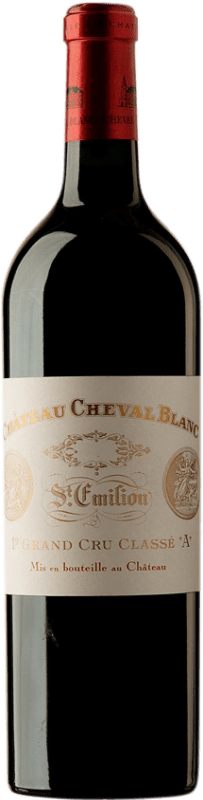 851,95 € Envio grátis | Vinho tinto Château Cheval Blanc A.O.C. Saint-Émilion Bordeaux França Merlot, Cabernet Franc Garrafa 75 cl