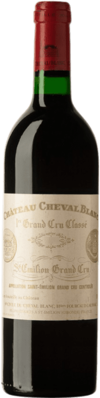 566,95 € Spedizione Gratuita | Vino rosso Château Cheval Blanc 1988 A.O.C. Saint-Émilion bordò Francia Merlot, Cabernet Franc Bottiglia 75 cl