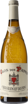 124,95 € 免费送货 | 白酒 Clos des Papes Blanc A.O.C. Châteauneuf-du-Pape 法国 Grenache White, Roussanne, Clairette Blanche 瓶子 75 cl