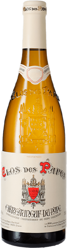 118,95 € Envio grátis | Vinho branco Clos des Papes Blanc A.O.C. Châteauneuf-du-Pape França Grenache Branca, Roussanne, Clairette Blanche Garrafa 75 cl