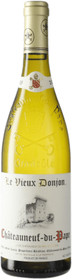 87,95 € Envío gratis | Vino blanco Le Vieux Donjon Blanc A.O.C. Châteauneuf-du-Pape Francia Roussanne, Clairette Blanche Botella 75 cl