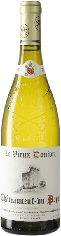 69,95 € 送料無料 | 白ワイン Le Vieux Donjon Blanc A.O.C. Châteauneuf-du-Pape フランス Roussanne, Clairette Blanche Eco エコ ビオ オーガニック ボトル 75 cl