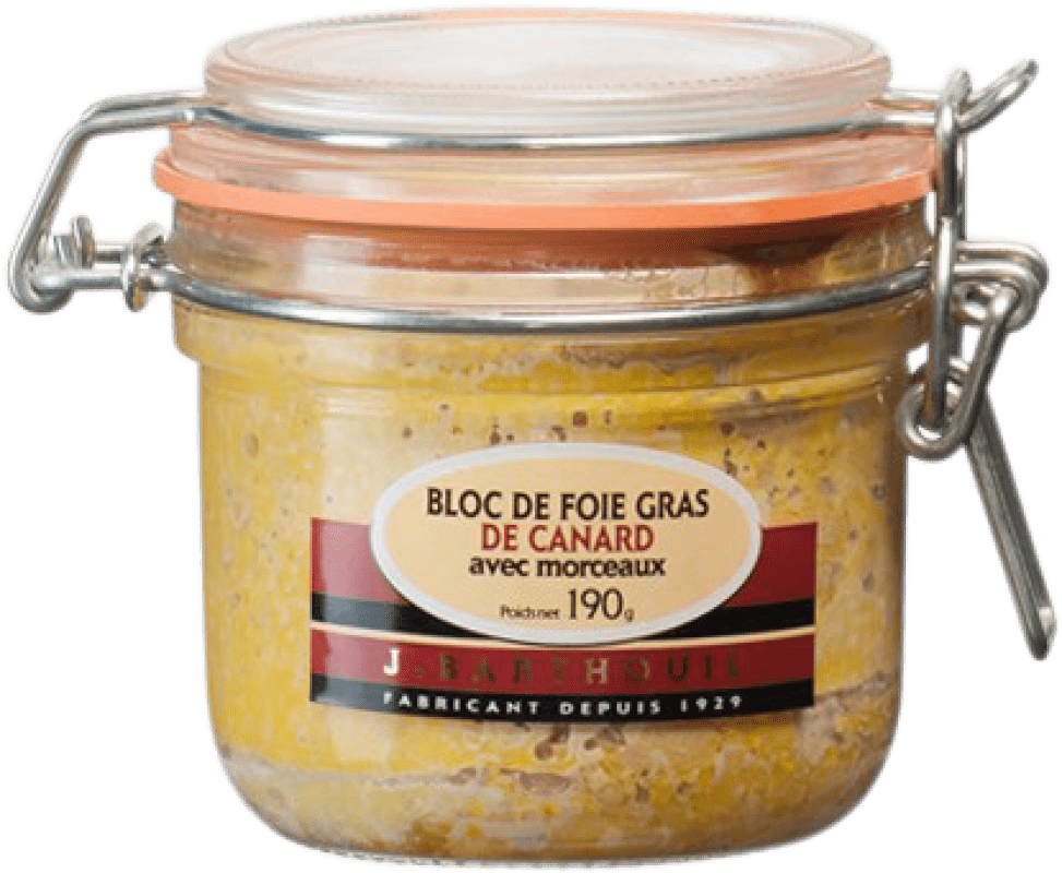 25,95 € Envio grátis | Foies Gras e Patés J. Barthouil Bloc de Foie de Canard avec Morceaux França