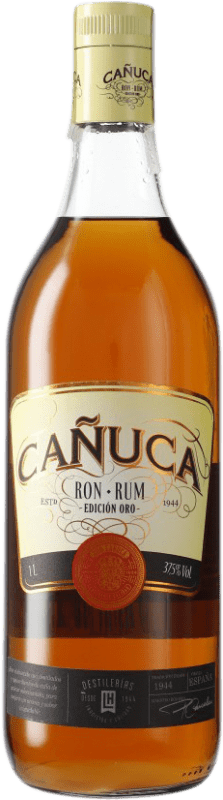 10,95 € Envío gratis | Ron LH La Huertana Cañuca Dorado España Botella 1 L