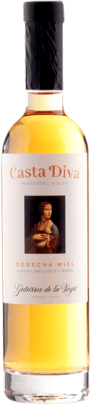 19,95 € Envio grátis | Vinho branco Gutiérrez de la Vega Casta Diva Cosecha Miel D.O. Alicante Espanha Mascate Meia Garrafa 37 cl