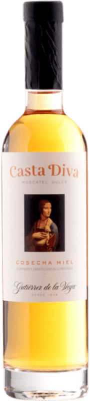 19,95 € Envío gratis | Vino blanco Gutiérrez de la Vega Casta Diva Cosecha Miel D.O. Alicante España Moscato Media Botella 37 cl