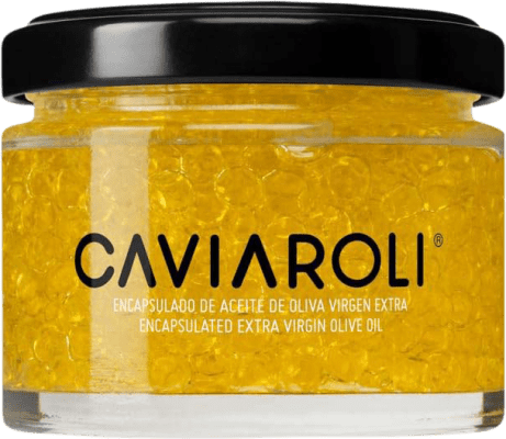 18,95 € Spedizione Gratuita | Conservas Vegetales Caviaroli Caviar de Aceite de Oliva Virgen Extra Encapsulado Spagna