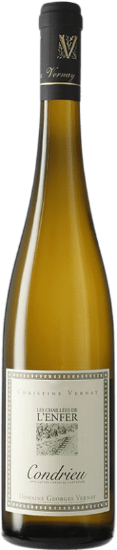 136,95 € Envío gratis | Vino blanco Georges-Vernay Chailles de L'Enfer A.O.C. Condrieu Francia Viognier Botella 75 cl