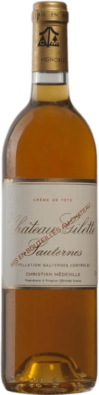 1 165,95 € Spedizione Gratuita | Vino Bianco Gonet-Médeville Château Gilette Crême de Tête 1978 A.O.C. Bordeaux bordò Francia Sémillon, Sauvignon Bottiglia 75 cl