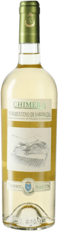 18,95 € Spedizione Gratuita | Vino Bianco Tenuta Soletta Chimera I.G.T. Sardegna sardegna Italia Vermentino 75 cl