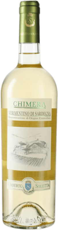 23,95 € Envío gratis | Vino blanco Tenuta Soletta Chimera I.G.T. Sardegna Sardegna Italia Vermentino Botella 75 cl