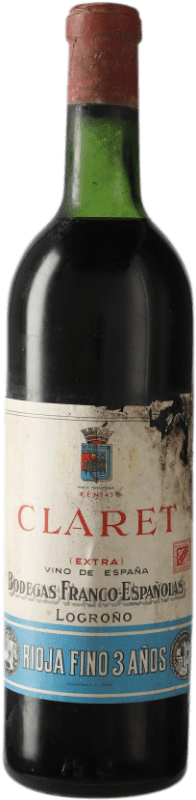 29,95 € Free Shipping | Red wine Bodegas Franco Españolas Clarete 3º D.O.Ca. Rioja Spain Tempranillo Bottle 75 cl