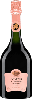 252,95 € 免费送货 | 玫瑰气泡酒 Taittinger Comtes Rosé A.O.C. Champagne 香槟酒 法国 Pinot Black, Chardonnay 瓶子 75 cl