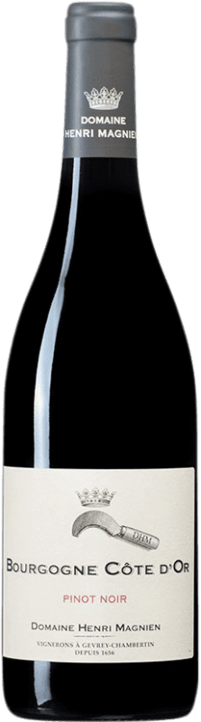 28,95 € Envío gratis | Vino tinto Henri Magnien Côte d'Or A.O.C. Bourgogne Borgoña Francia Pinot Negro Botella 75 cl