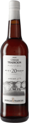 95,95 € Kostenloser Versand | Verstärkter Wein Tradición Cream Vinum Optimum Signatum Very Old Sherry VOS D.O. Jerez-Xérès-Sherry Andalusien Spanien Palomino Fino, Pedro Ximénez Flasche 75 cl