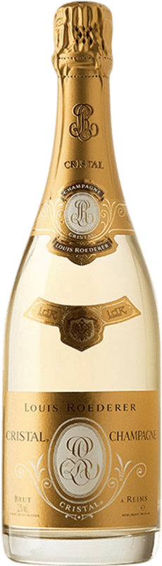 1 288,95 € Envio grátis | Espumante branco Louis Roederer Cristal Brut A.O.C. Champagne Champagne França Pinot Preto, Chardonnay Garrafa Magnum 1,5 L