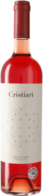 13,95 € Free Shipping | Rosé Wine Vall de Baldomar Cristiari D.O. Costers del Segre Spain Merlot, Cabernet Sauvignon 75 cl