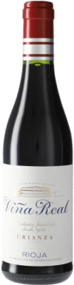 7,95 € Бесплатная доставка | Красное вино Viña Real Crianza — Крианса D.O.Ca. Rioja Испания Полубутылка 37 cl