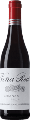 7,95 € Kostenloser Versand | Rotwein Viña Real Crianza — Kurze Fassreifung D.O.Ca. Rioja Spanien Halbflasche 37 cl