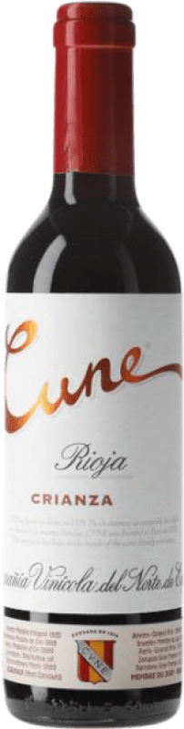 6,95 € Free Shipping | Red Wine Norte de España - CVNE Cune Crianza — Aged D.O.Ca. Rioja Spain Half Bottle 37 cl