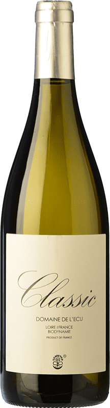 10,95 € Бесплатная доставка | Белое вино Domaine de l'Écu Cuvée Classic A.O.C. Muscadet-Sèvre et Maine Луара Франция Melon de Bourgogne бутылка 75 cl