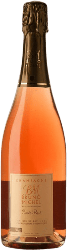 54,95 € Envío gratis | Espumoso rosado Bruno Michel Cuvée Rosé Brut A.O.C. Champagne Champagne Francia Chardonnay, Pinot Meunier Botella 75 cl