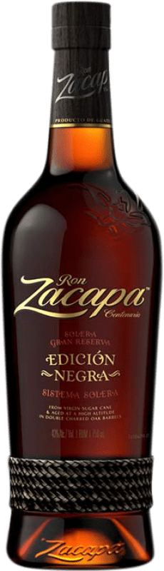 92,95 € Spedizione Gratuita | Rum Zacapa Edición Negra Guatemala Bottiglia 70 cl