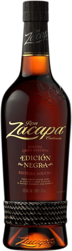 105,95 € 送料無料 | ラム Zacapa Black — ブラックエディション, 限定版 グアテマラ 70 cl