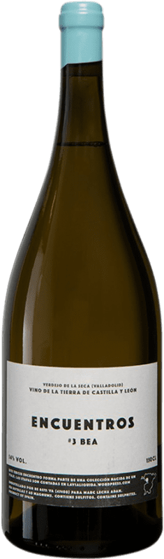 31,95 € Free Shipping | White wine Marc Lecha Encuentros 3 Bea de la Seca Spain Verdejo Magnum Bottle 1,5 L