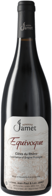57,95 € Spedizione Gratuita | Vino rosso Jamet Equivoque A.O.C. Côtes du Rhône Francia Bottiglia 75 cl