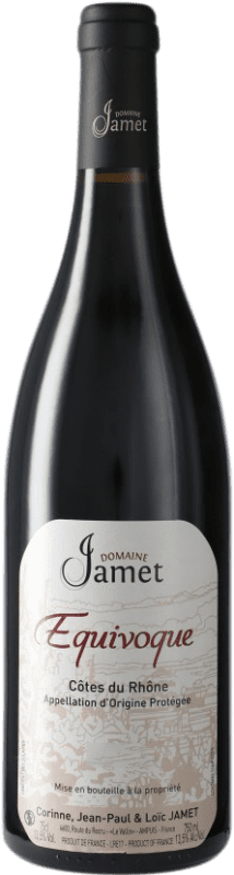 59,95 € Envío gratis | Vino tinto Domaine Jamet Equivoque A.O.C. Côtes du Rhône Francia Botella 75 cl