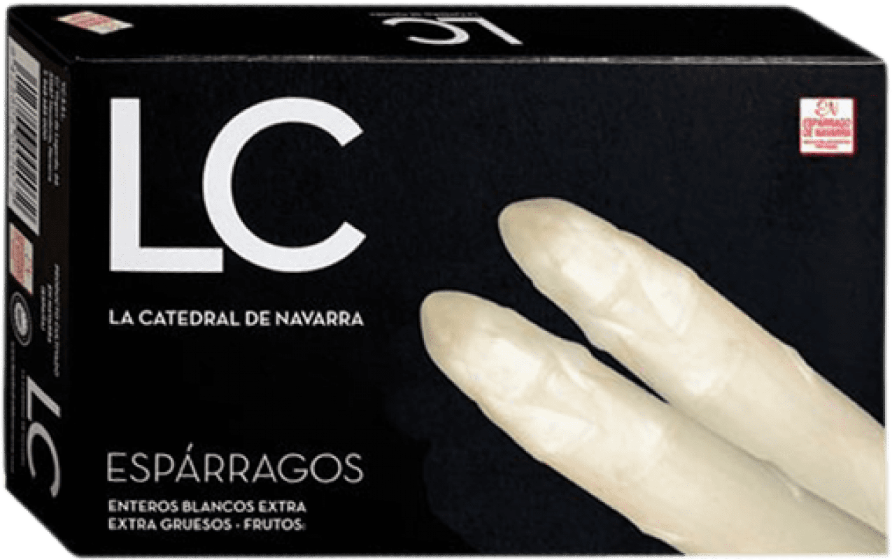 32,95 € Free Shipping | Vegetable Preserves La Catedral Espárragos Extra Navarre Spain 6 Pieces