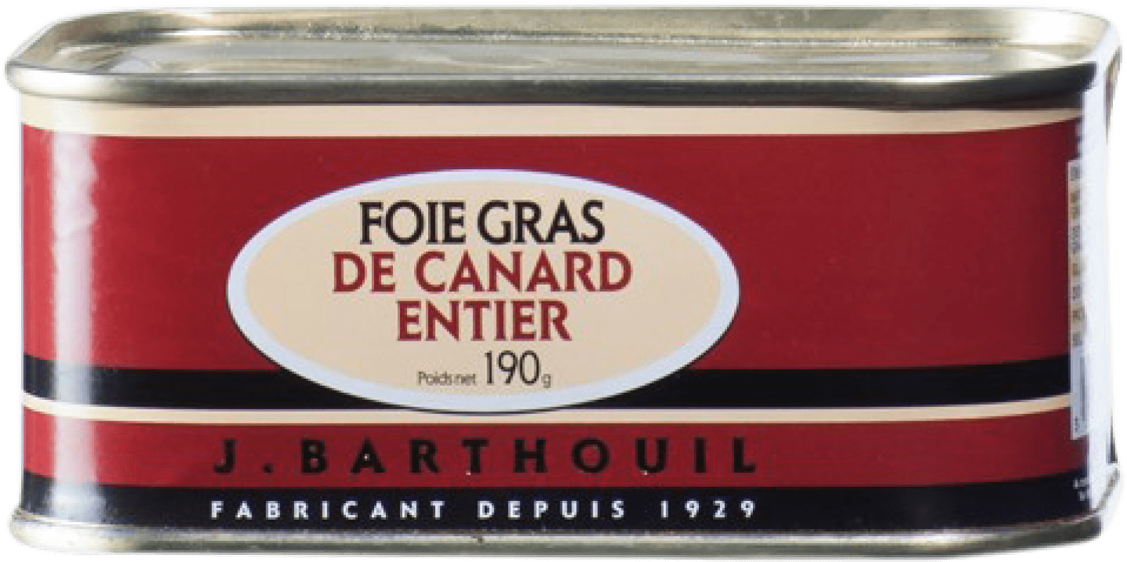 34,95 € Spedizione Gratuita | Foie Gras e Pâté J. Barthouil Foie Grass de Canard Entier Francia