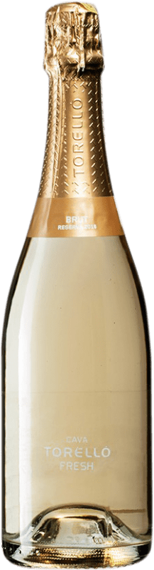 12,95 € Free Shipping | White sparkling Torelló Fresh Brut Reserve D.O. Cava Spain Bottle 75 cl