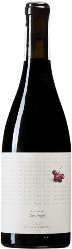 10,95 € Free Shipping | Red wine Tayaimgut Frssc D.O. Penedès Catalonia Spain Merlot Bottle 75 cl