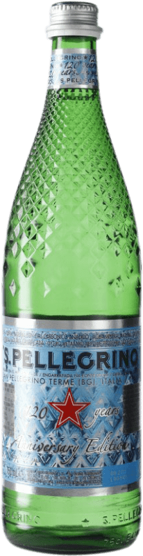 86,95 € Spedizione Gratuita | Scatola da 15 unità Acqua San Pellegrino Frizzante Gas Sparkling Italia Bottiglia 75 cl