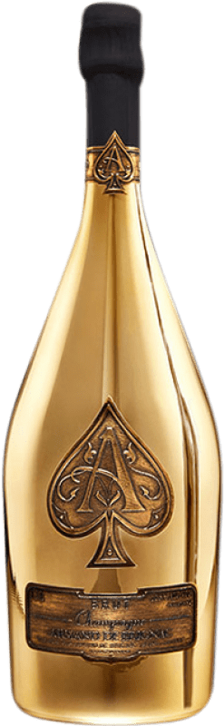 417,95 € Spedizione Gratuita | Spumante bianco Armand de Brignac Gold Brut A.O.C. Champagne champagne Francia Pinot Nero, Chardonnay, Pinot Meunier Bottiglia 75 cl