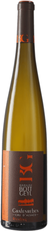 42,95 € Envio grátis | Vinho branco Domaine Bott-Geyl Grafenreben A.O.C. Alsace Alsácia França Riesling Garrafa 75 cl