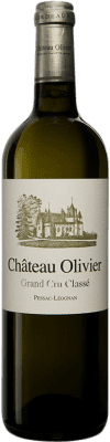 49,95 € Envío gratis | Vino blanco Château Olivier Grand Cru Classé Blanc A.O.C. Pessac-Léognan Burdeos Francia Sauvignon Blanca, Sémillon, Muscadelle Botella 75 cl